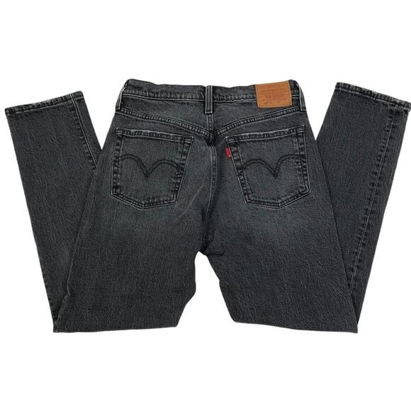 LEVI'S 501 S Skinny Women Sz 27x28 Grey Classic Normcore Basic Streetwear Retro - Picture 4 of 9